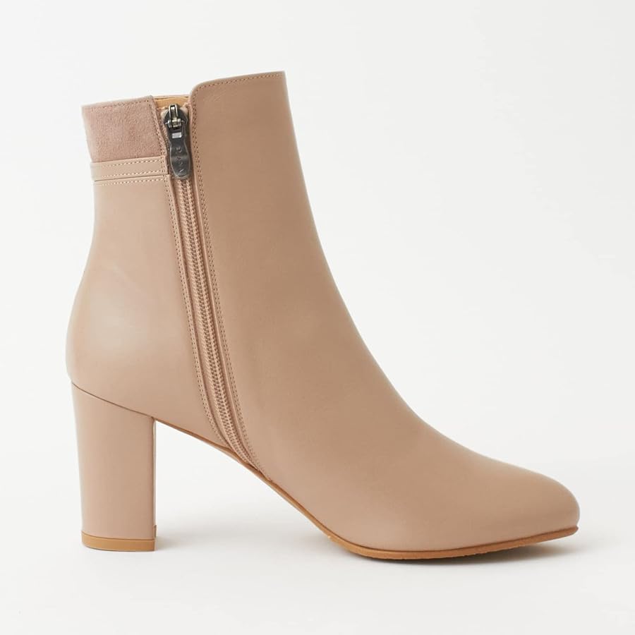 Amazon | [ダイアナ] ショートブーツ ヒール7cm台 日本製 ダーク