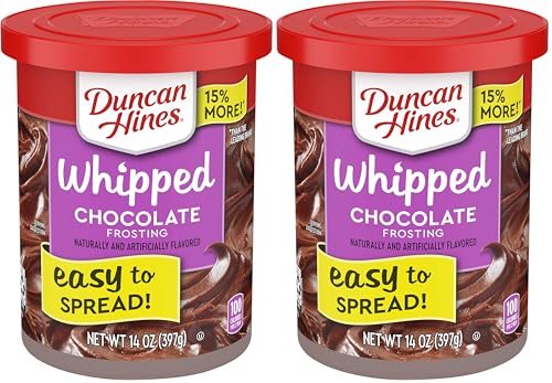 Duncan Hines Whipped Chocolate Flavored Frosting, 14 Ounce (Pack Of 2)
