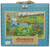  Green Start Giant Floor Puzzles: Dinosaurs (Earth Friendly 35 PC Puzzles with Handy Carry & Storage Case)