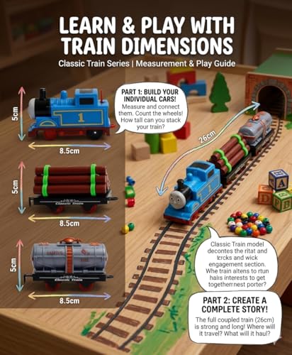 Image of 11 PCS Bullet Train Toys for Kids 3+ | High Speed Battery Operated Classic Retro Train for Boys and Girls Birthday Gift for Children Electric Locomotive Engine Metro Educational | Decor Items