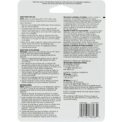 Image of 3M Exterior Attachment Tape, 38583, 1 /4 IN X 15 ft