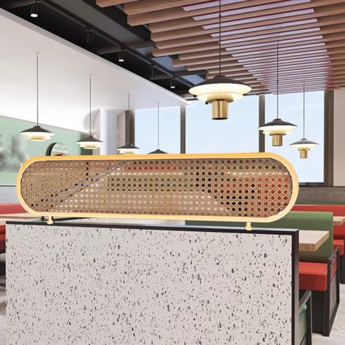 Solution de cloture basse elegante en rotin structure doree Or-A - 3