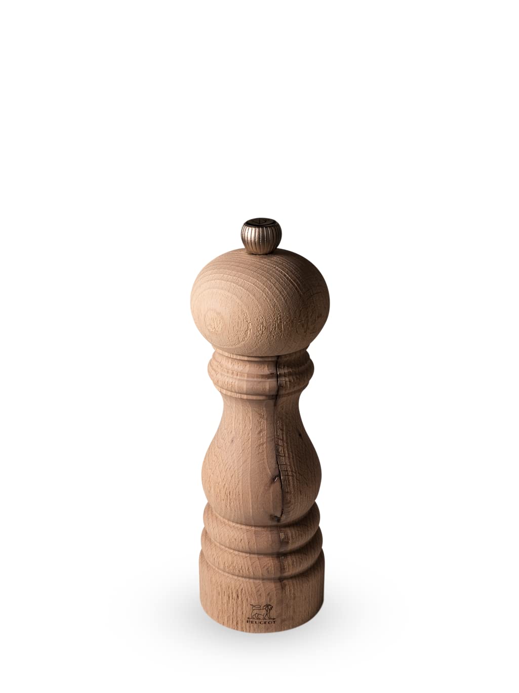 PEUGEOT - Pfeffermühle Paris Nature 18 cm - Klassische Mahlgradeinstellung - Aus recyceltem Holz mit PEFC-Siegel - Französisches Know-howreich - Naturfarben