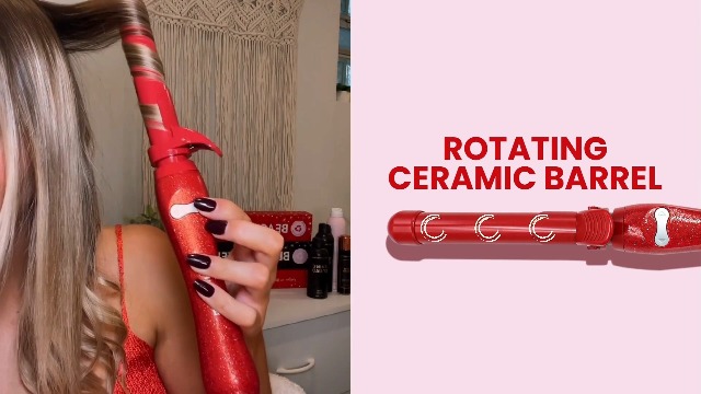 Image of The Beachwaver Co. Rotating Curling Iron Ceramic Curling Iron - Largest Barrel Size for Long Hair! | Auto-Shut Off, Travel-Friendly, Dual Voltage