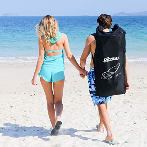 Uboway Inflatable Paddle Boards Stand Up: 10/11 feet SUP with Adjustable Paddle Backpack Pump Leash Fin Youth Adults Standup Paddleboard (Wood)