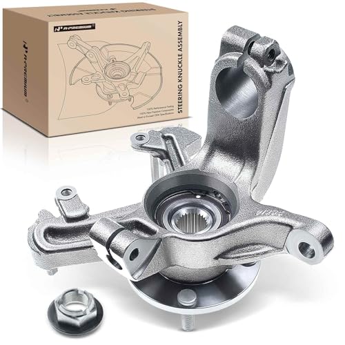 A-Premium Front Right Steering Knuckle & Wheel Bearing Hub Assembly Compatible with Ford Focus 2000 2001 2002 2003 2004, Passenger Side