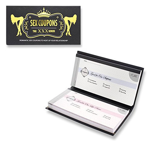 Sex Coupons Books - Sex Checks, Sex Vouchers for Couples to Heat Up Your Relationship, 100 Sheets