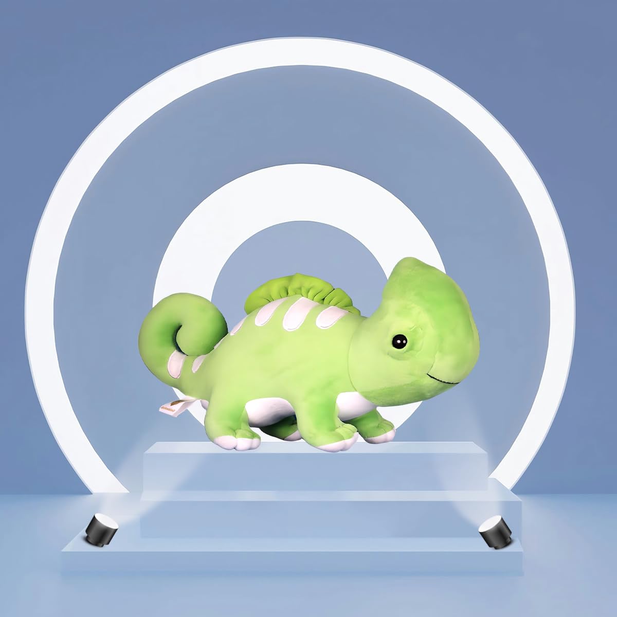 Goldenhub Teddy Chameleon Plush Toy – Soft Stuffed Animal for Kids, Cute & Cuddly Reptile Toy Gift, Green Color-image-24