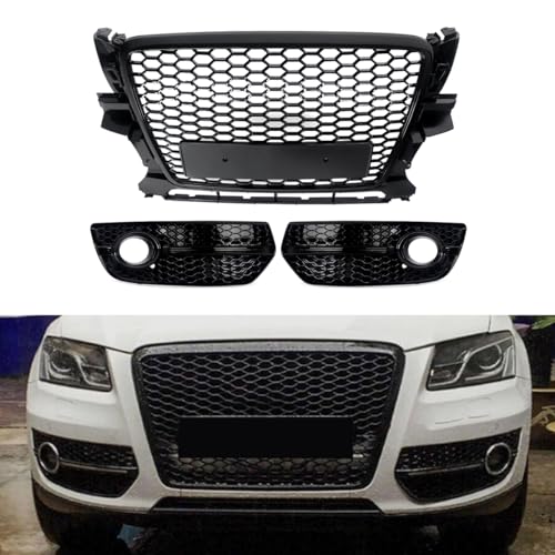 SAIQINGSP 3 PCS Front Bumper Grille Assembly Compatible with 2009-2012