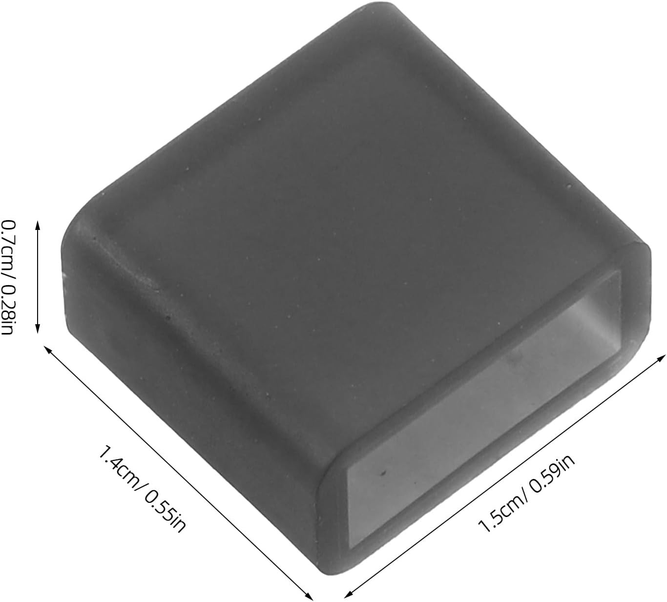 Toddmomy 50pcs USB Dust Cover Caps, USB A Male Port Protective Covers, TPU Thickened Anti-dust Type A Caps for Ports, Easy to Use, Clear Black