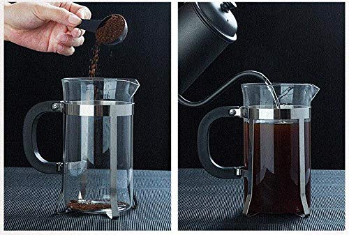 Cafetera Prensa Francesa Manual con Espumador 350 mL miniatura 4