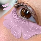 PERMANIA Silicone Under Eye Pads, Soft Lash Lift Rods Extreme Eyelash Curler Reusable for Lower Lash Perm Makeup Beauty Tool (Pink)