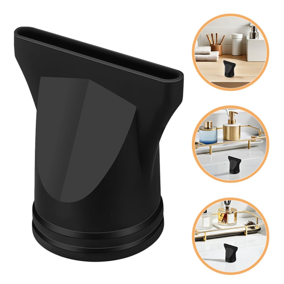 Universal for Precise Styling 5pcs Hair Dryer Diffuser Nozzle Attachments Plastic Hair Dryer Concentrator Nozzle Easy Replacement and Installation for Home and Salon Use
