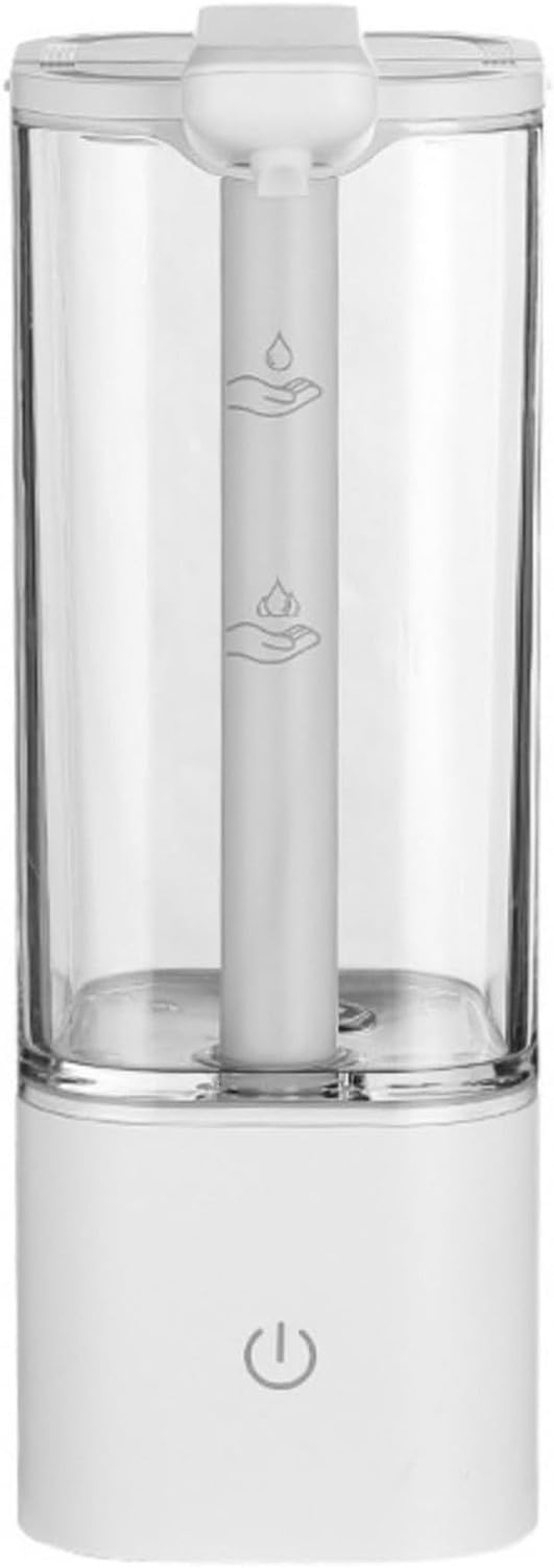 Dispensador de Jabón Automático Sin Contacto Bomba de Jabón Táctil Activado por Movimiento 550ml Recargable con Ciclo de Limpieza de 15 Segundos para Cocina, Bl