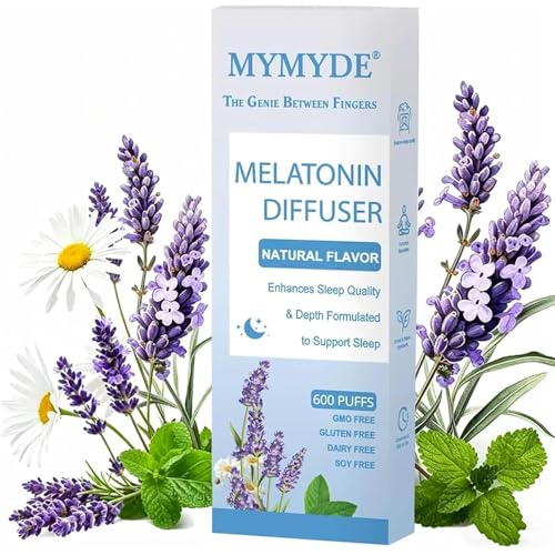 MYMYDE Lavender Mint Fragrance Stick Natural Thyme Scent for Relaxation - Non-Electronic Personal Fragrance Accessory - 300Uses (Blue)