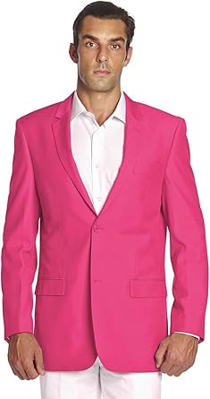 pink suit coat