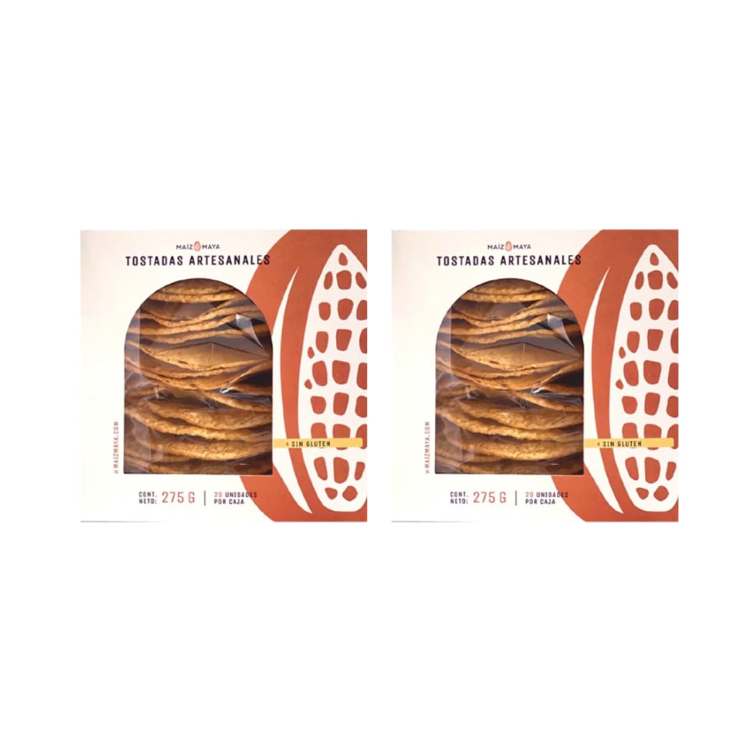 Tostadas de Maíz Artesanales Crujientes Maíz Maya Pack de 2