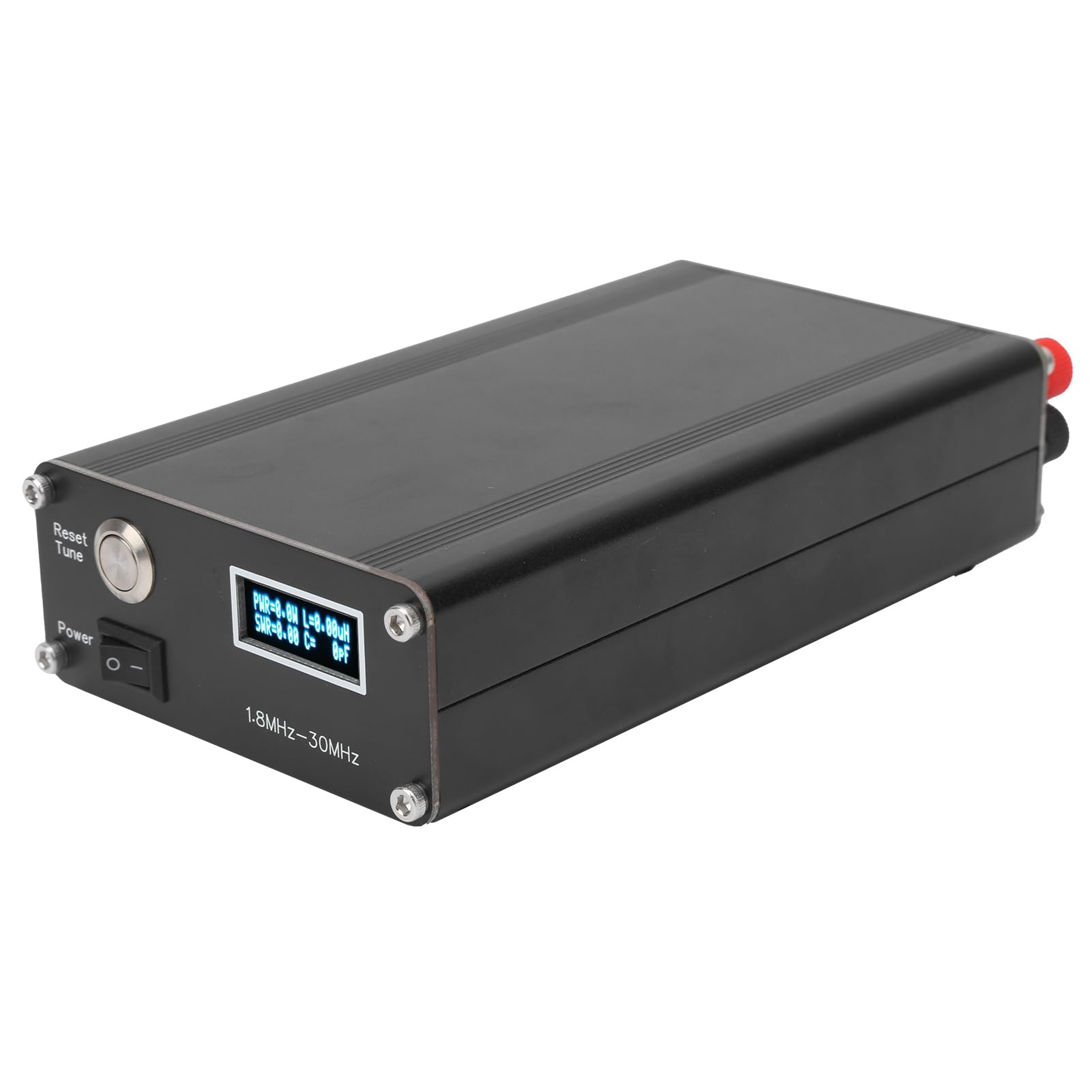 LiebeWH Sintonizzatore Antenna Automatico Tester in Lega di Alluminio Tester Sintonizzatore Antenna Tipo C 1.8-30 Mhz HY100 HAM 10-15 V CC