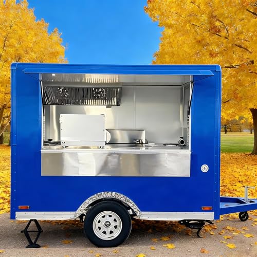 Mobile Truck Trailer for Sale – Fully Equipped Restaurant Trailer with Kitchen Appliances | Portable Food Truck for Outdoor Catering, Fast Food, Drinks & Snacks