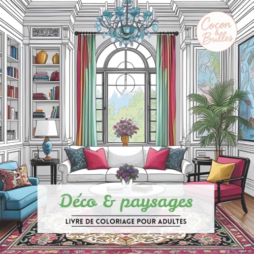 Deco & Paysages: Livre de coloriage pour adultes