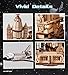 ROKR 3D Puzzles Space Shuttle-Dynamic Launch Base with Motorized Lift, LED Light Effects, 1:420 Scale Collectible Building Kit