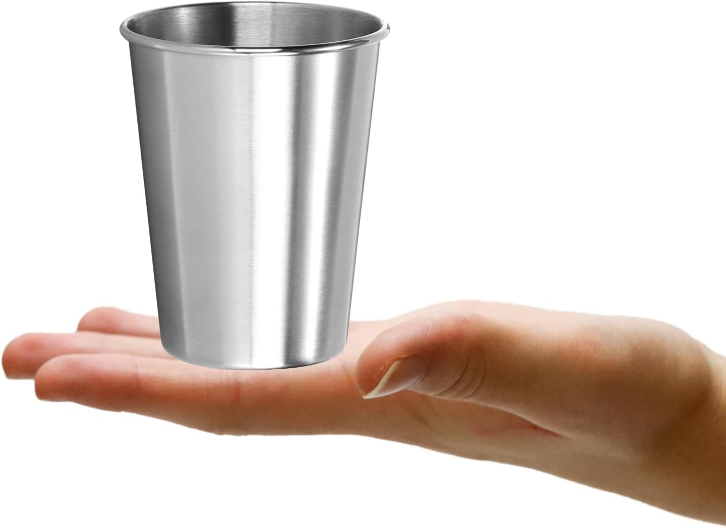 6 kubków ze stali nierdzewnej – stal 304 – lekkie kubki 250 ml do campingu i podrózy – nietlukace i bez BPA (250ml - 6 sztuk)