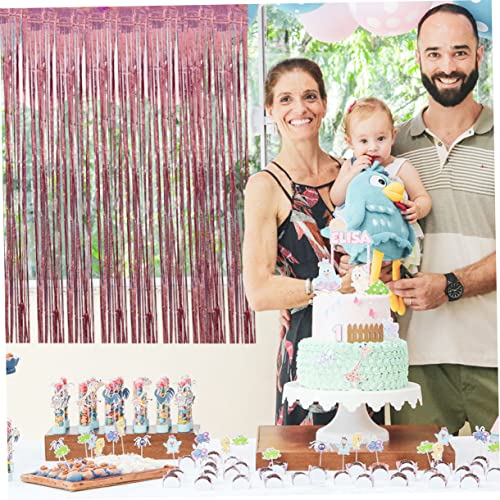 jojofuny 6 Peças Cortina De Chuva Adereços De Casamento Cortinas Com Franjas Decoração De Casamento