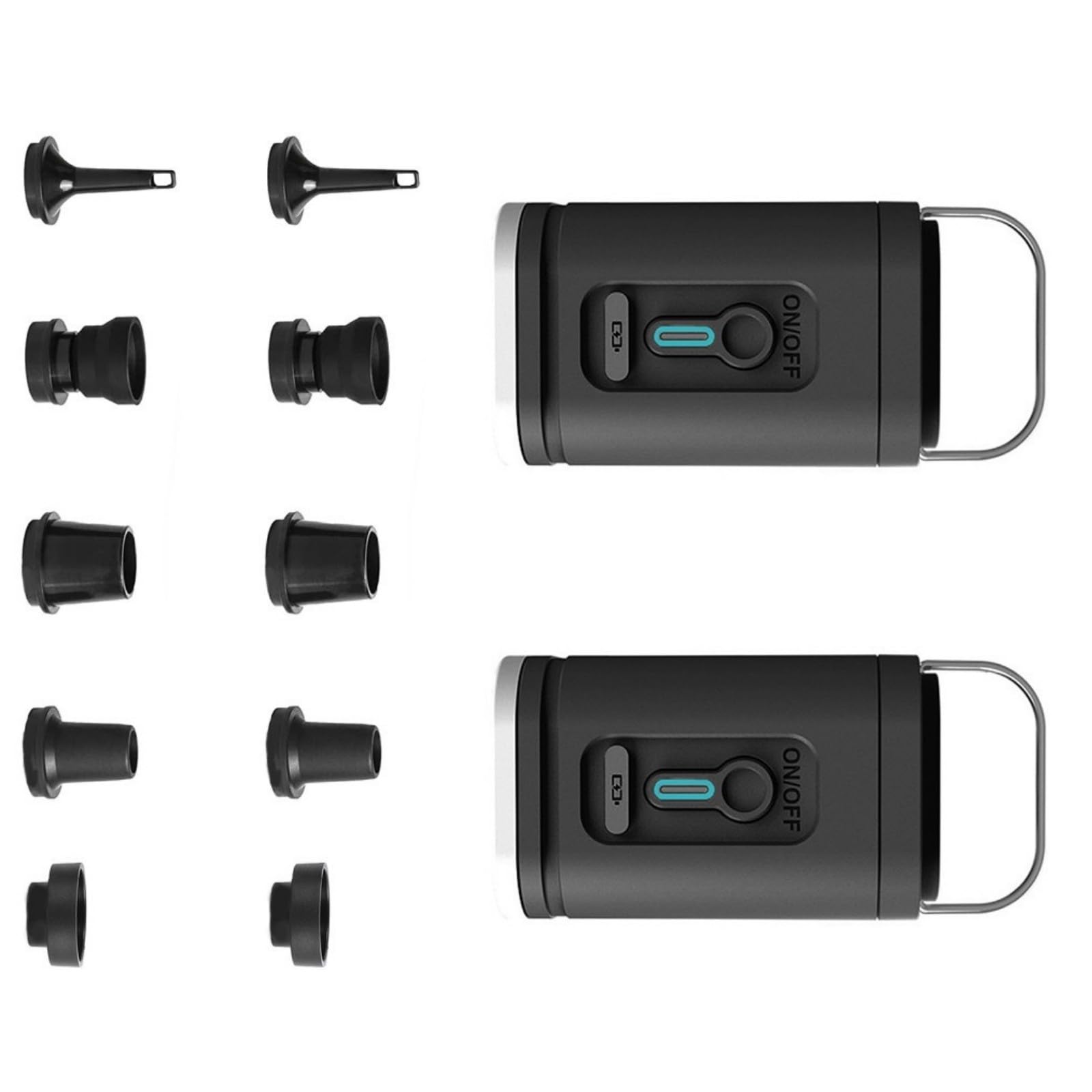 Efficiente dispositivo di sgonfiaggio rapido USB Ricaricabile Pompe ad aria compatte per galleggianti per piscina Materassi Attrezzature da esterno Pompe ad aria elettriche Doppia funzione Gonfiatore