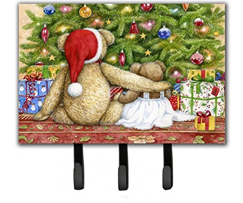 Christmas Teddy Bears with Tree Leash or Key Holder