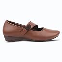 Medifeet Women’s Mary Jane Strap Office & Casual Shoes | Soft Cushioned Comfort | Long Hours Work Support (Brown, UK Footwear Size System, Adult, Women, Numeric, Narrow, 4) gallery image