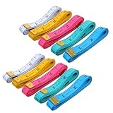 Guduling 10 Pcs Tape Measure Sewing, Soft Tape Measure for Body Measurements, Tailors Measuring Tapes for Sewing/Tailors Fabric Tapes Measure for Tailors Weight Loss Waist, 150cm