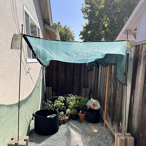 Filet solaire pour serre de terrasse protégeant les fleurs en été