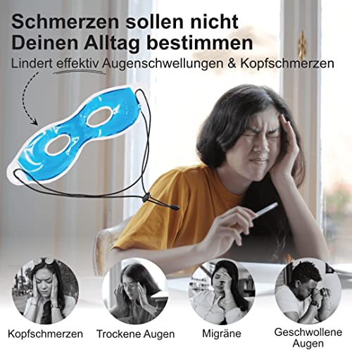 Kühlmaske IEA Medical Augenmaske mit Kälte- und Wärmefunktion, 3 Stück