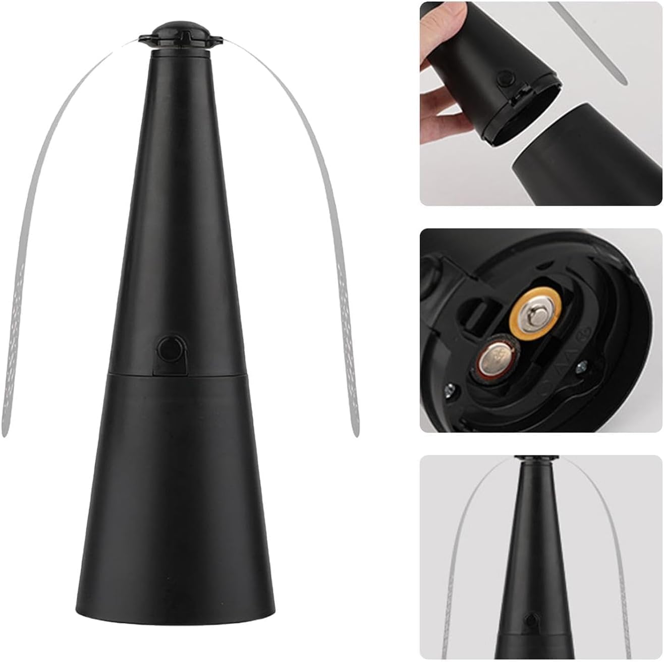 3Pcs Repellente per Mosche, Ventilatore Repellente per Zanzare, Ventilatore per Scacciare le Mosche per Terrazza, Ristorante, Giardino, Picnic, Tavolo