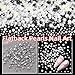 Half Pearls Pearls for Crafting, Flatback White Beige Silver Black Nail Pearls Charms, Nail Art Pearls Gems ABS Nail Pearls Beads for Manicure Face Art DIY Crafts Jewelry Shoes Clothes Accessories