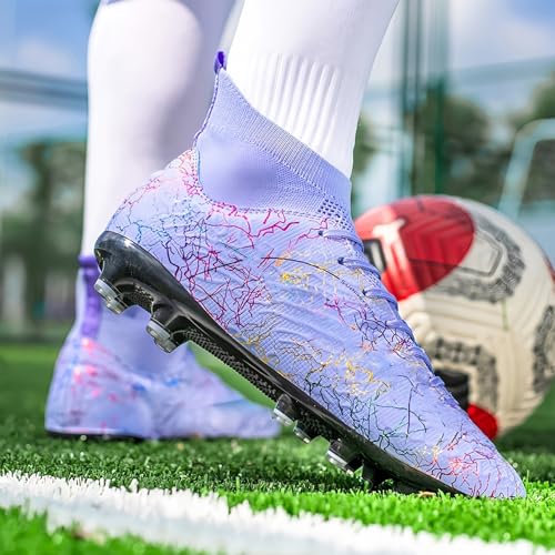Image of Mens Soccer Cleats Womens Indoor Soccer Shoes Wide Baseball Turf Shoes Adult Youth Rugby Shoes Big Boys Small Spikes AG TF Football Boots