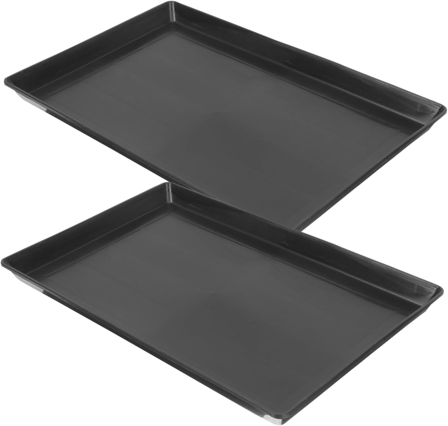 FUOYLOO 2pcs Bird Cage Tray Small Dog Crate Tray Plastic