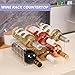 Clear Wine Racks for Refrigerator, Water Bottle Organizer, 6 Bottles