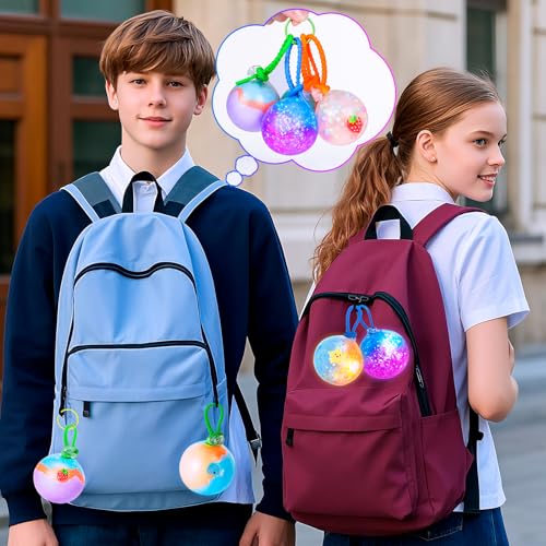 Highttoy Leuchtender Slime & Squishy Selber Machen Set,300ml Clear Slime & 300ml Butter Schleim Kinder Set mit 25 Add-Ins,Stressabbau Sensorik Spielzeug Geschenk für Kinderparty Geburtstag