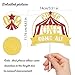 KEWUFD Circus 1st Birthday Cake Decoration Come One Come All Cake Topper Carnival Themed Cheers to 1 Years Birthday Anniversary Party Supplies Red & Gold Glitter