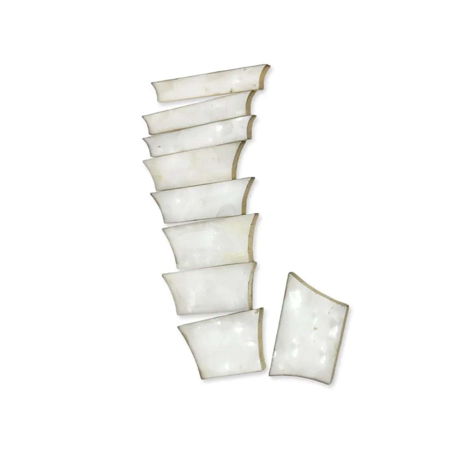 Intarsio Trapezoidale Bianco Da 9 Pezzi For Chitarra | 9 intarsi trapezoidali bianchi for una facile tastiera della chitarra