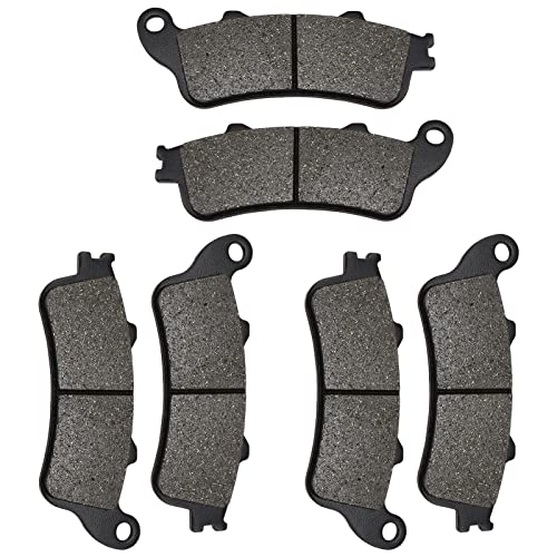 Zicoo Front And Rear Brake Pads For Honda Vtx 1800 2002-2013, Gl1800 Goldwing 1800 2001-2016, Cbr1100Xx Blackbird 1997-2003, Interceptor 800 Vfr800F, St1100, St1300 #TOP1