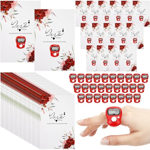 Copkim 50 Set Muslim Prayer Rosary Wedding Favors with Digital