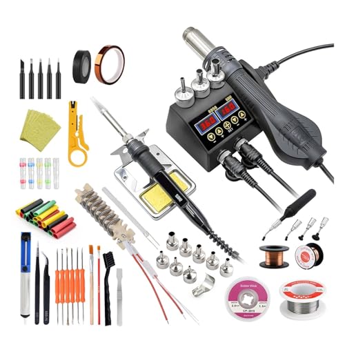 2 in 1 8898 ͂񂾕tXe[V 750W LCDfBXvC[NnڃXe[V gѓdb BGA SMD PCB ICCp ͂񂾕tc[ (8898 SET10)