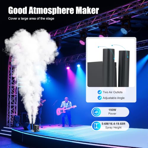 Máquina de humo con control DMX512 y fuente de alimentación, para efectos escénicos en Navidad, Halloween, bodas, DJ, discotecas y fiestas familiares miniatura 2