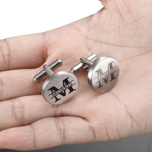 I Love You To The Moon & Back Cufflinks Wedding Engraved Groom Husband Boyfriend Best Man Tie Clip Tack Bar (I Love You) #TOP4