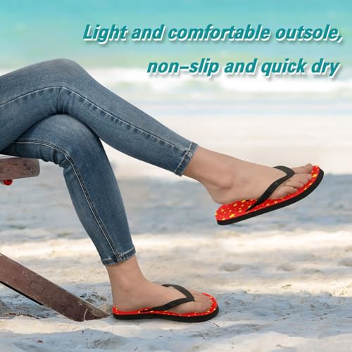 STAYTOP Gold Star Flip Flops Sandals of Men's & Women's,Sandals Beach Slippers Shower Slides3
