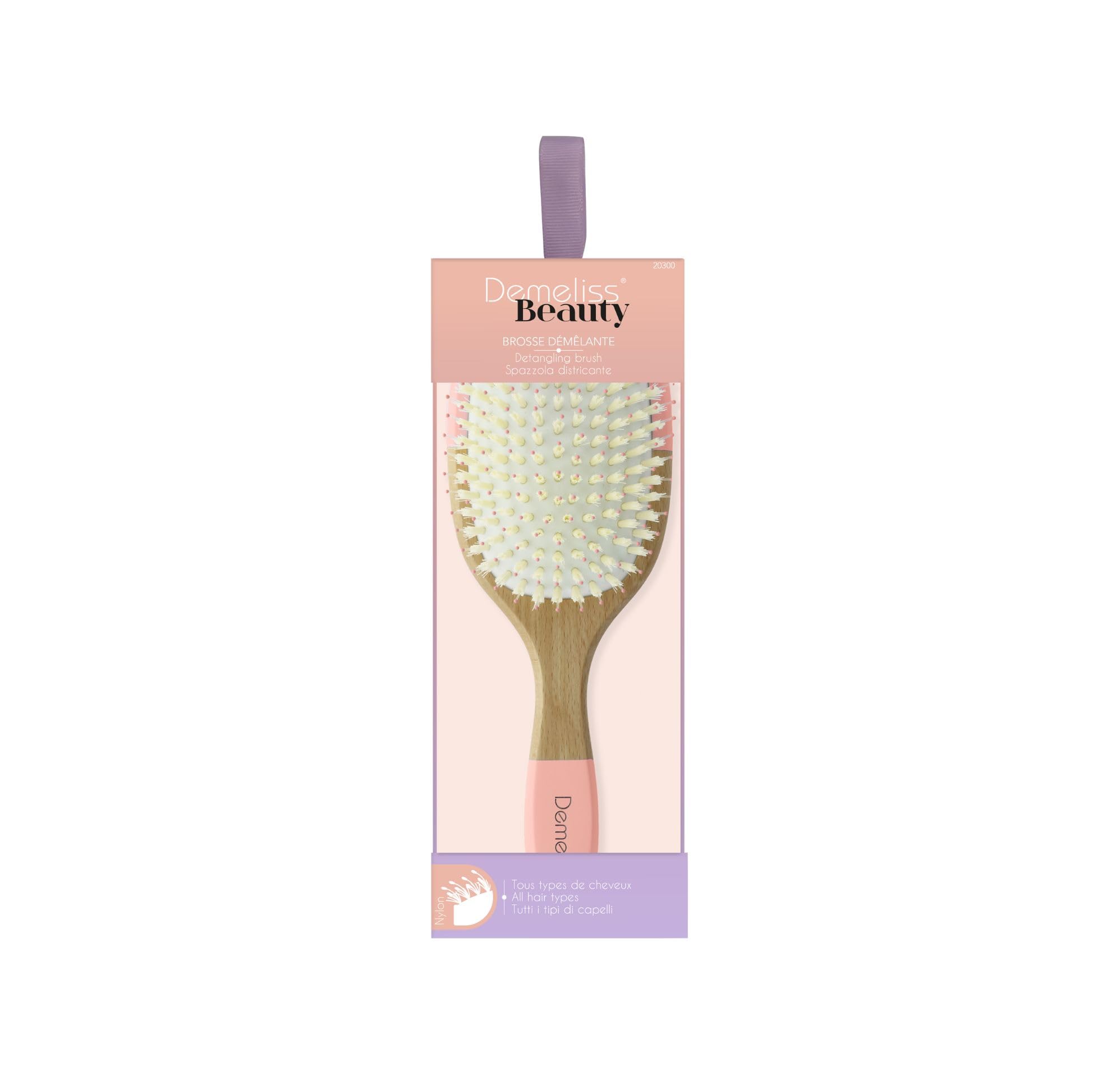 DemelissBeauty Paddle Brush Detangling Wood