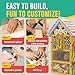 SparkJump Premium Bug Hotel Kit, DIY Cedar Wood Craft for Building Bee, Ladybug, or Butterfly Houses, Educational Kit for Kids, Parents and Teachers