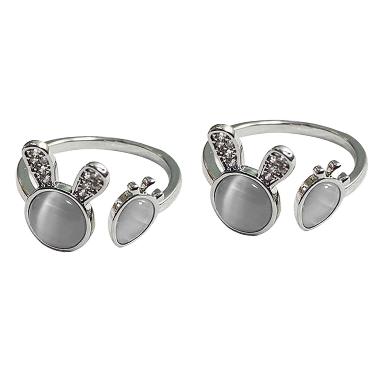 Bague réglable et bijoux mignons lapin carotte usage quotidien - 8